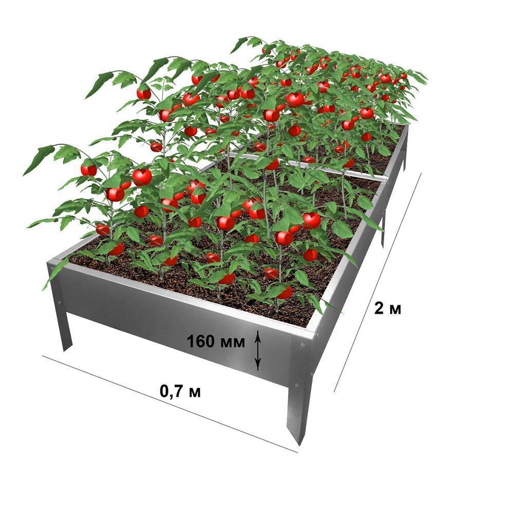 Грядка садовая оцинкованная (неокрашенная) 700*2000*160 мм